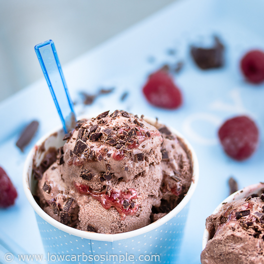 Double Chocolate Chip Cherry Ice Cream {No Churn, Paleo, Vegan} 