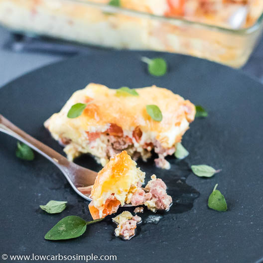 Easy 5-Ingredient Keto Breakfast Casserole | Low-Carb, So Simple!